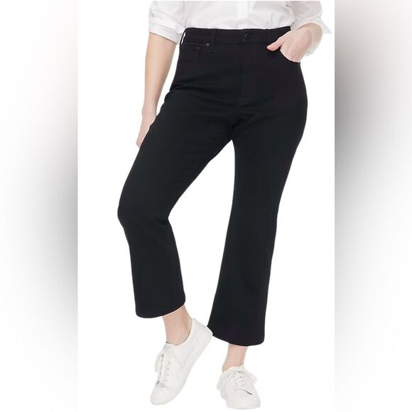 J. Crew Black Wash Mid Rise Crop Jeans - Picture 4 of 8